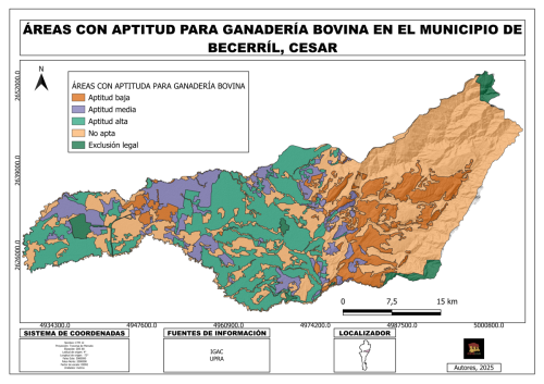 Areas aptitud ganaderia bovina