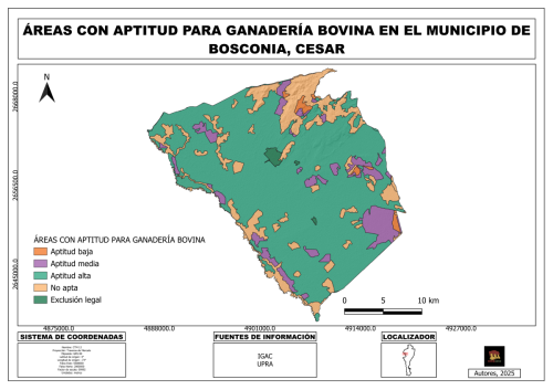 Areas aptitud ganaderia bovina 