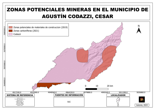 Zonas potenciales mineras