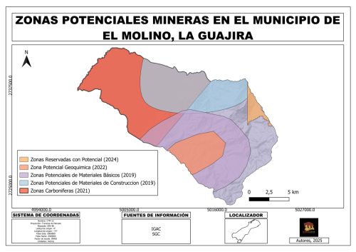 Zonas potenciales mineras
