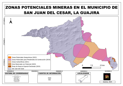 Zonas potenciales mineras