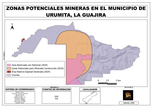 Zonas potenciales mineras 