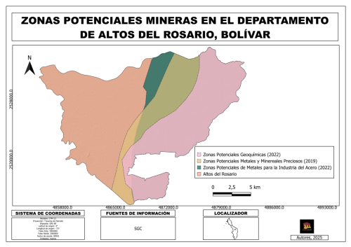 Zonas potenciales mineras